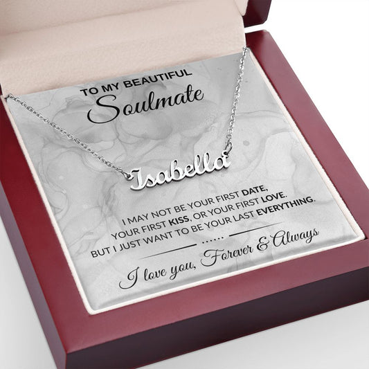 To My Beautiful Soulmate | Custom Name Necklace