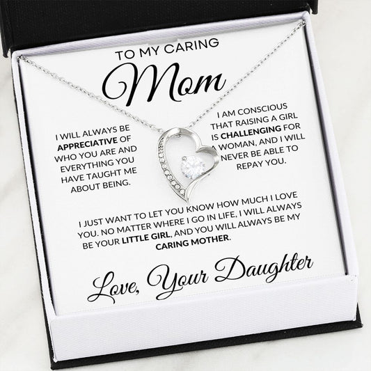 To My Caring Mom | Forever Love Necklace