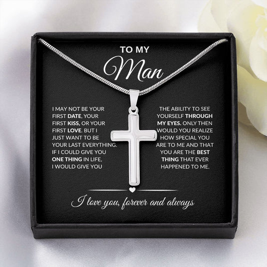 To My Man | Stainless Cross Necklace