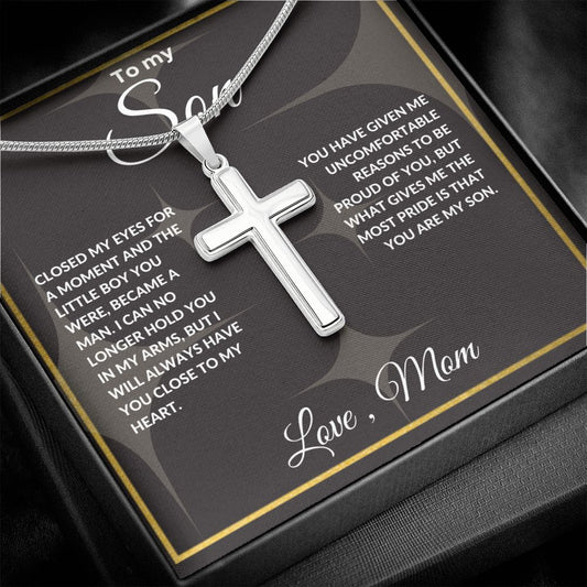 To My Son | Stainless Cross Necklace
