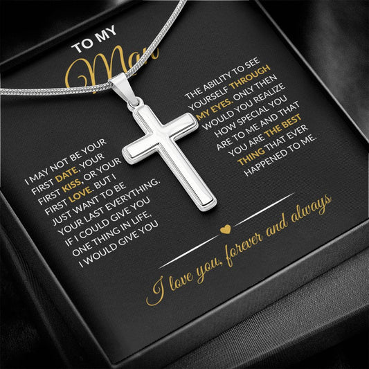To My Man | Stainless Cross Necklace